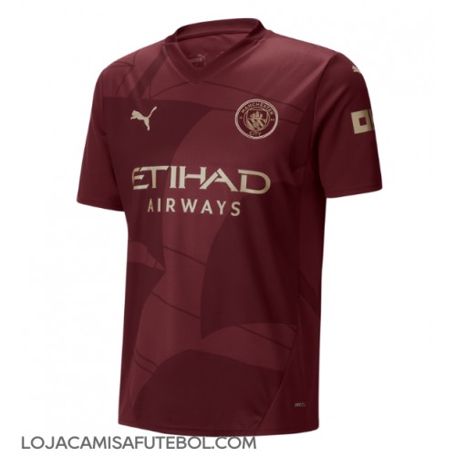 Camisa de Futebol Manchester City Equipamento Alternativo 2024-25 Manga Curta